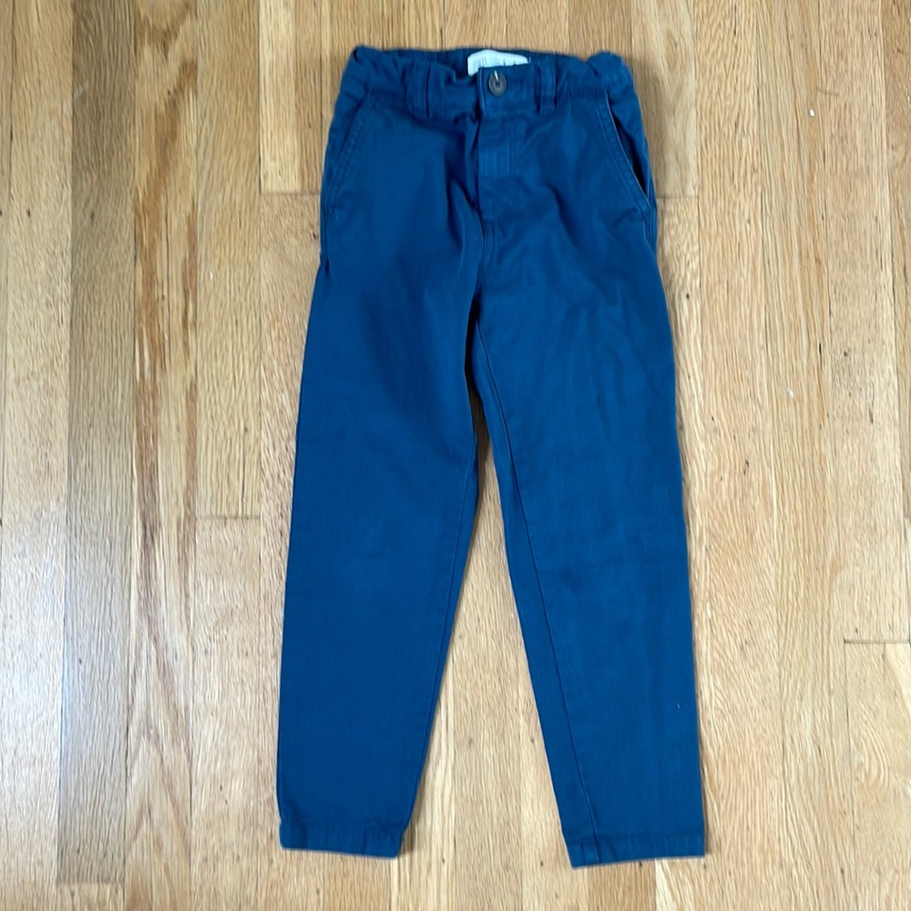 Zara boys size 6 navy chino flat front